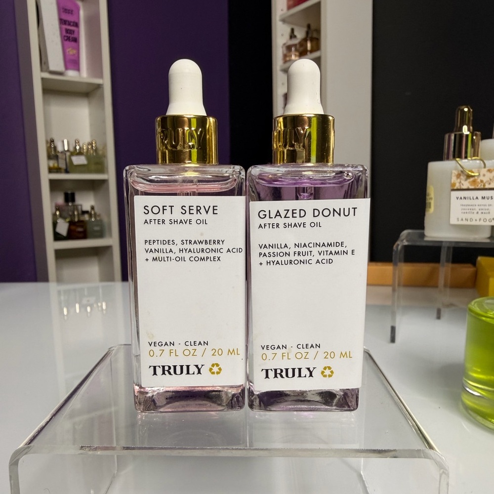 TRULY After Shave Oil Duo Glazed Donut & Soft Serve